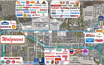 9305 Mission Gorge Rd, Santee, CA - aerial  map view