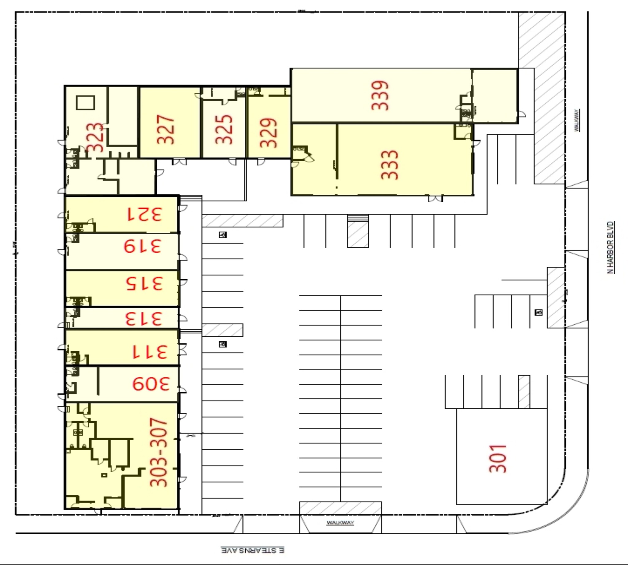 301-331 N Harbor Blvd, La Habra, CA for lease Site Plan- Image 1 of 21