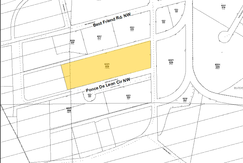 7575 Ponce de Leon Cir, Atlanta, GA for lease - Plat Map - Image 2 of 6