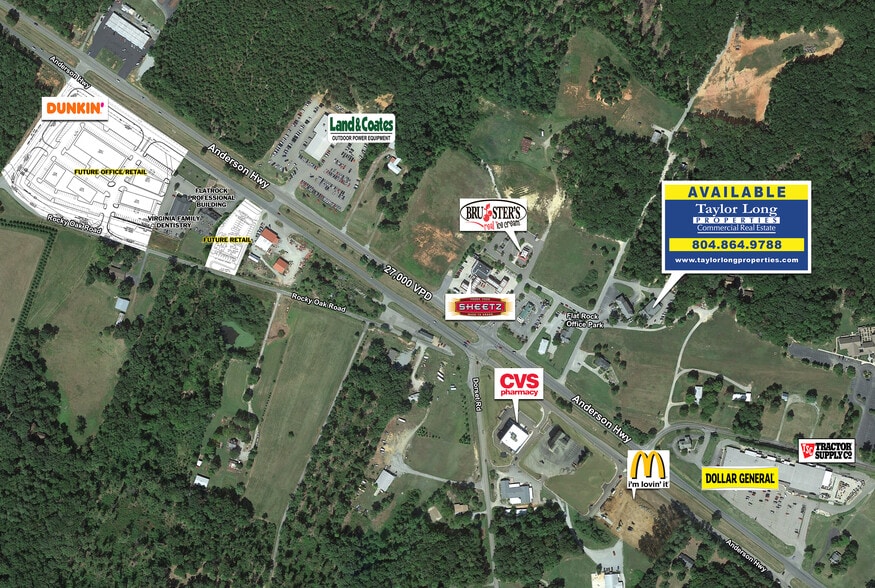 2562 Anderson Hwy, Powhatan, VA for lease - Aerial - Image 3 of 9