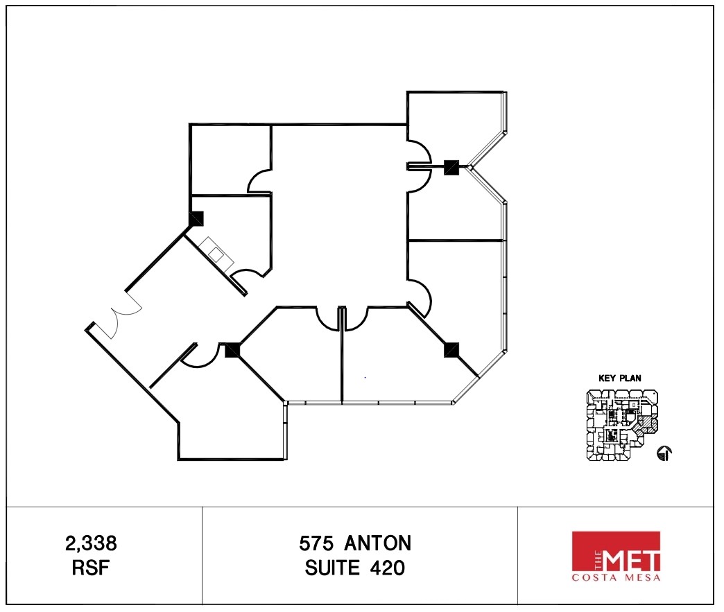 535-575 Anton Blvd, Costa Mesa, CA for lease Floor Plan- Image 1 of 3