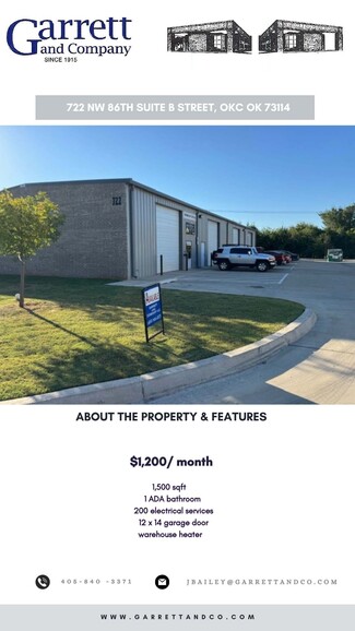 More details for 722 NW 86th St, Oklahoma City, OK - Industrial for Lease