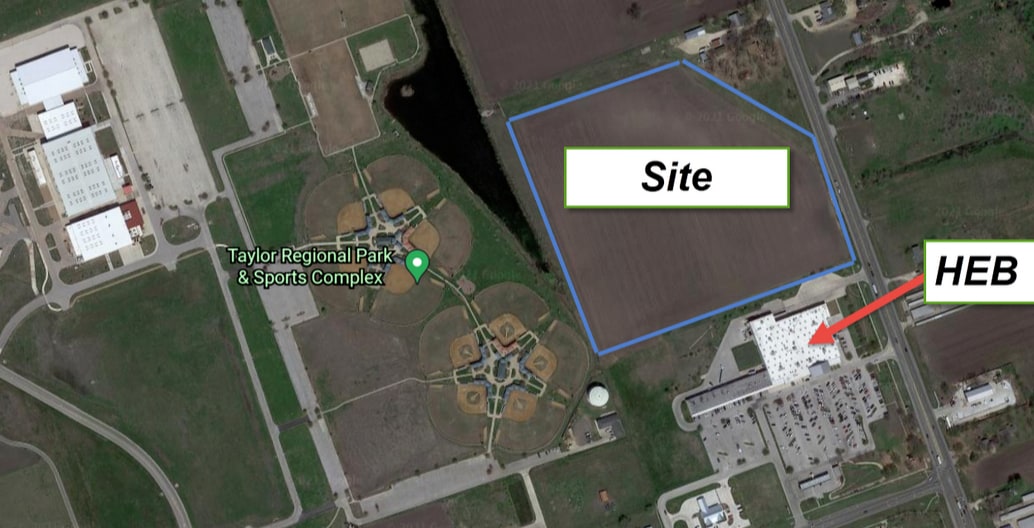 3811 Main St, Taylor, TX for sale Aerial- Image 1 of 1