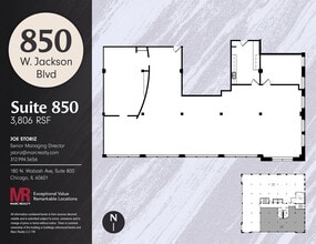 850 W Jackson Blvd, Chicago, IL for lease Floor Plan- Image 1 of 1