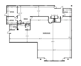 1767 Tribute Rd, Sacramento, CA for lease Floor Plan- Image 1 of 1