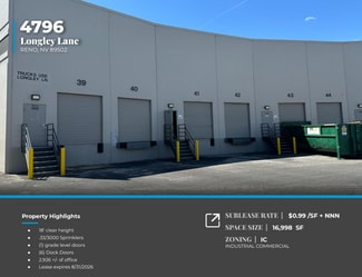 More details for 4788-4800 Longley Ln, Reno, NV - Industrial for Lease