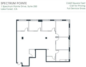 1 Spectrum Pointe Dr, Lake Forest, CA for lease Floor Plan- Image 1 of 1