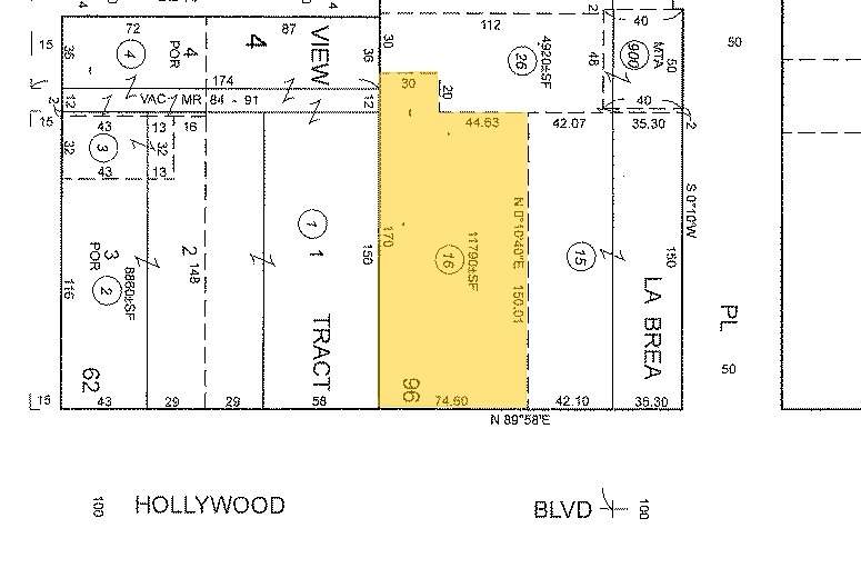 6757-6761 Hollywood Blvd, Los Angeles, CA for lease - Plat Map - Image 3 of 3