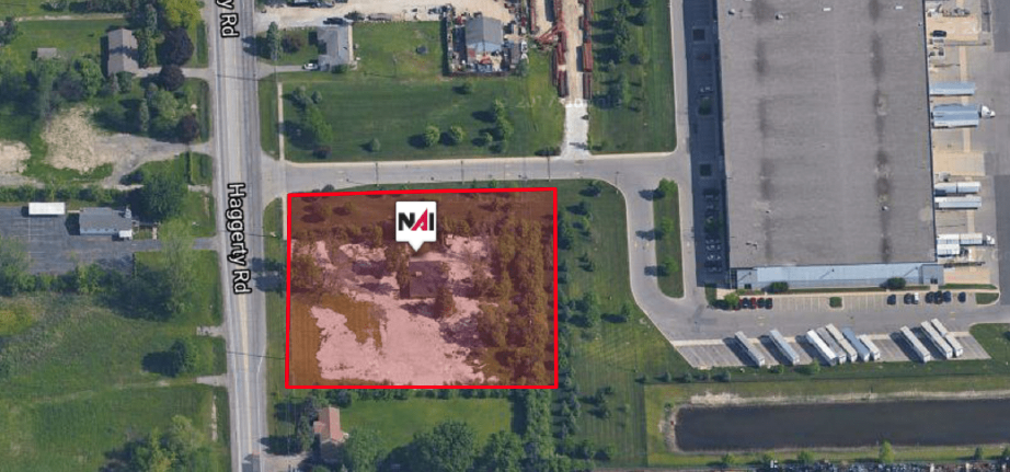 6045 Haggerty Rd, Belleville, MI for lease - Aerial - Image 1 of 6