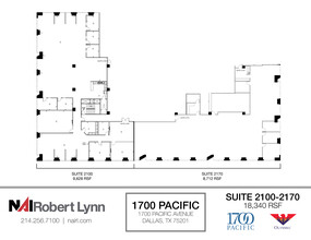 1700 Pacific Ave, Dallas, TX for lease Floor Plan- Image 2 of 2