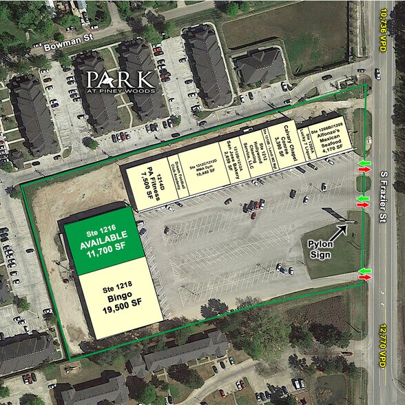 1206-1214 S Frazier St, Conroe, TX for sale - Building Photo - Image 1 of 1