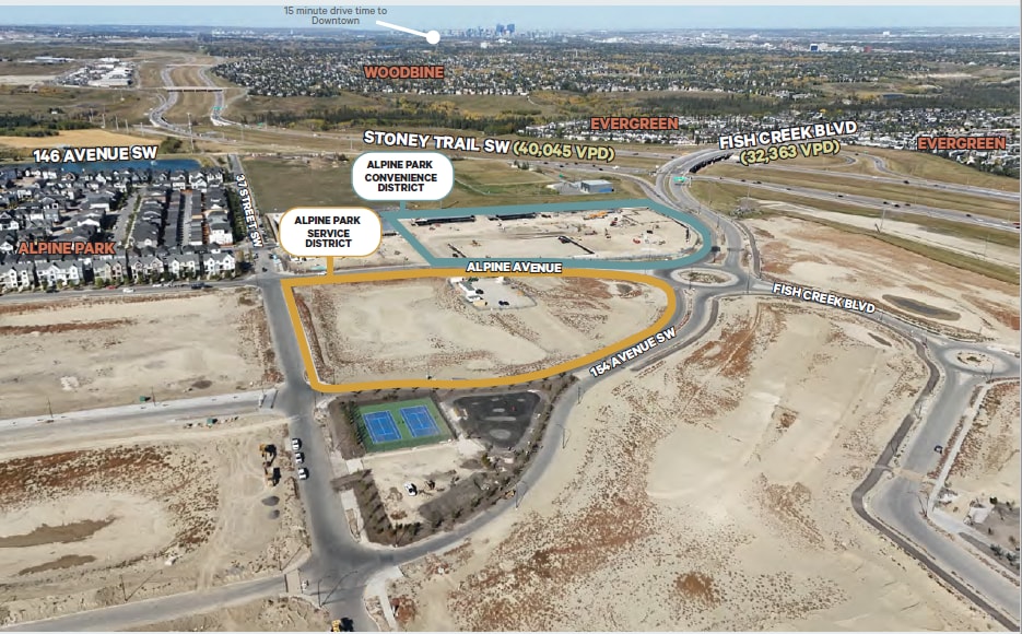 98 Alpine Av SW, Calgary, AB for lease Aerial- Image 1 of 5