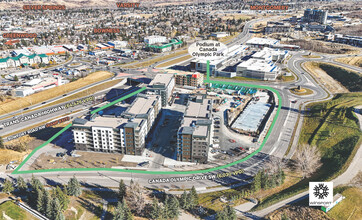 Canada Olympic Dr SW, Calgary, AB - aerial  map view