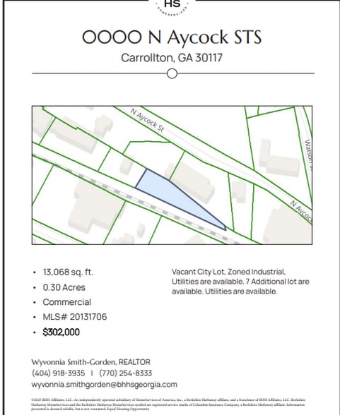 0000 Aycock St, Carrollton, GA for sale - Plat Map - Image 3 of 3