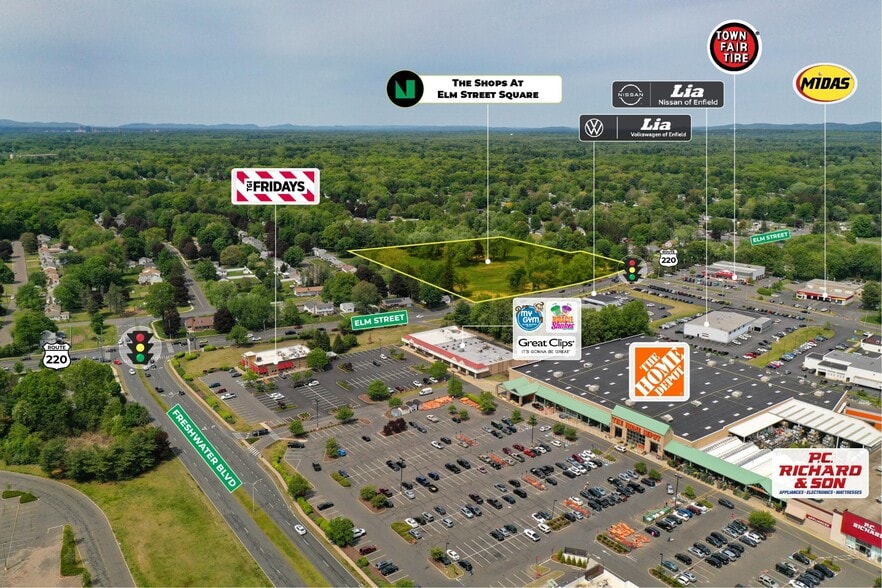 147 Elm St, Enfield, CT for lease - Aerial - Image 3 of 5