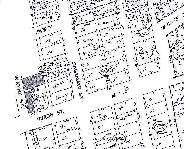 26 W Huron St, Pontiac, MI for sale - Plat Map - Image 2 of 3