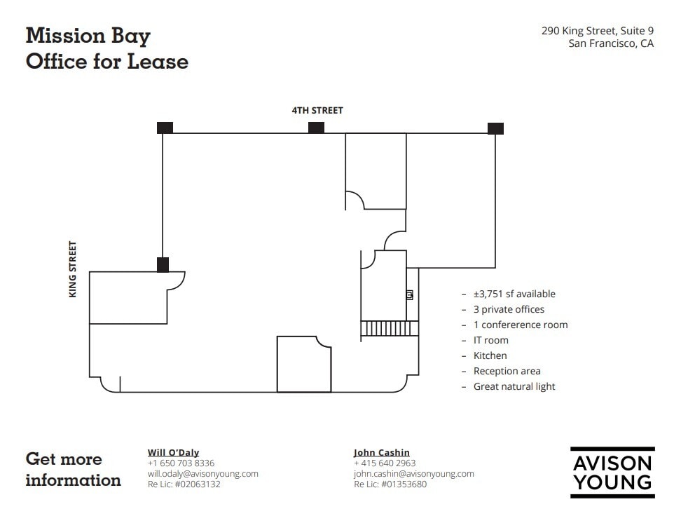 290 King St, San Francisco, CA for lease Floor Plan- Image 1 of 1