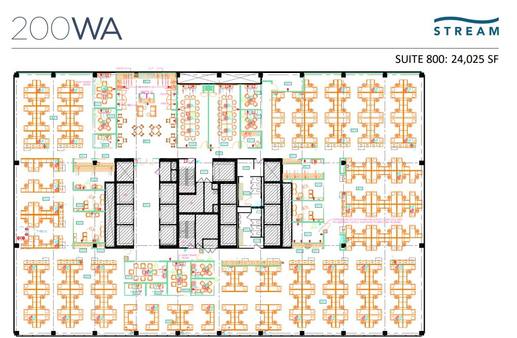 200 W Adams St, Chicago, IL for lease Floor Plan- Image 1 of 1