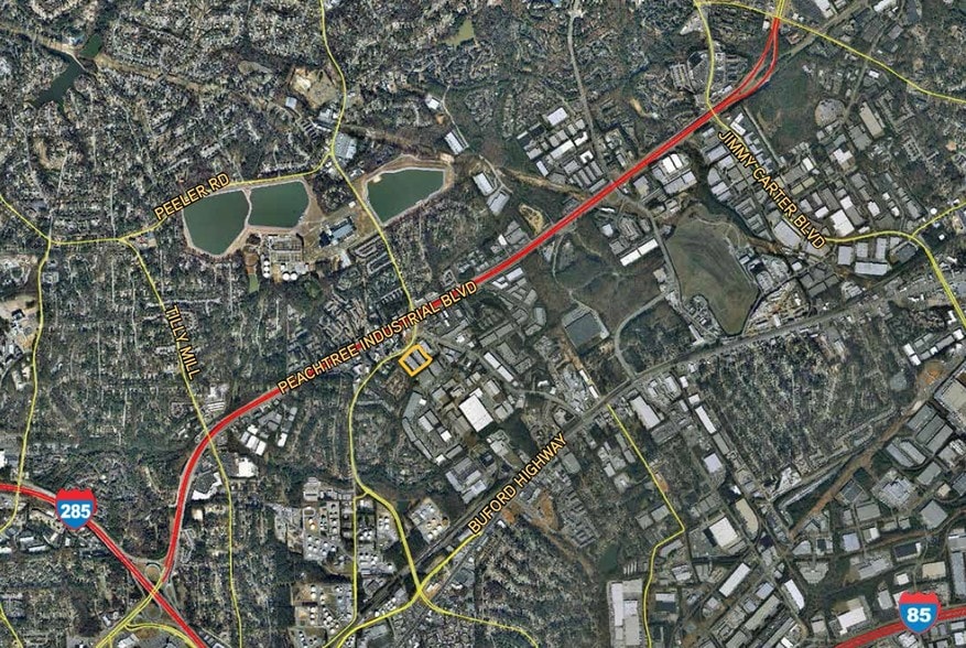 4587-4595 Winters Chapel Rd, Atlanta, GA for lease - Aerial - Image 2 of 3