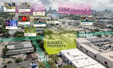 1730 NW 23rd St, Miami, FL - AERIAL  map view