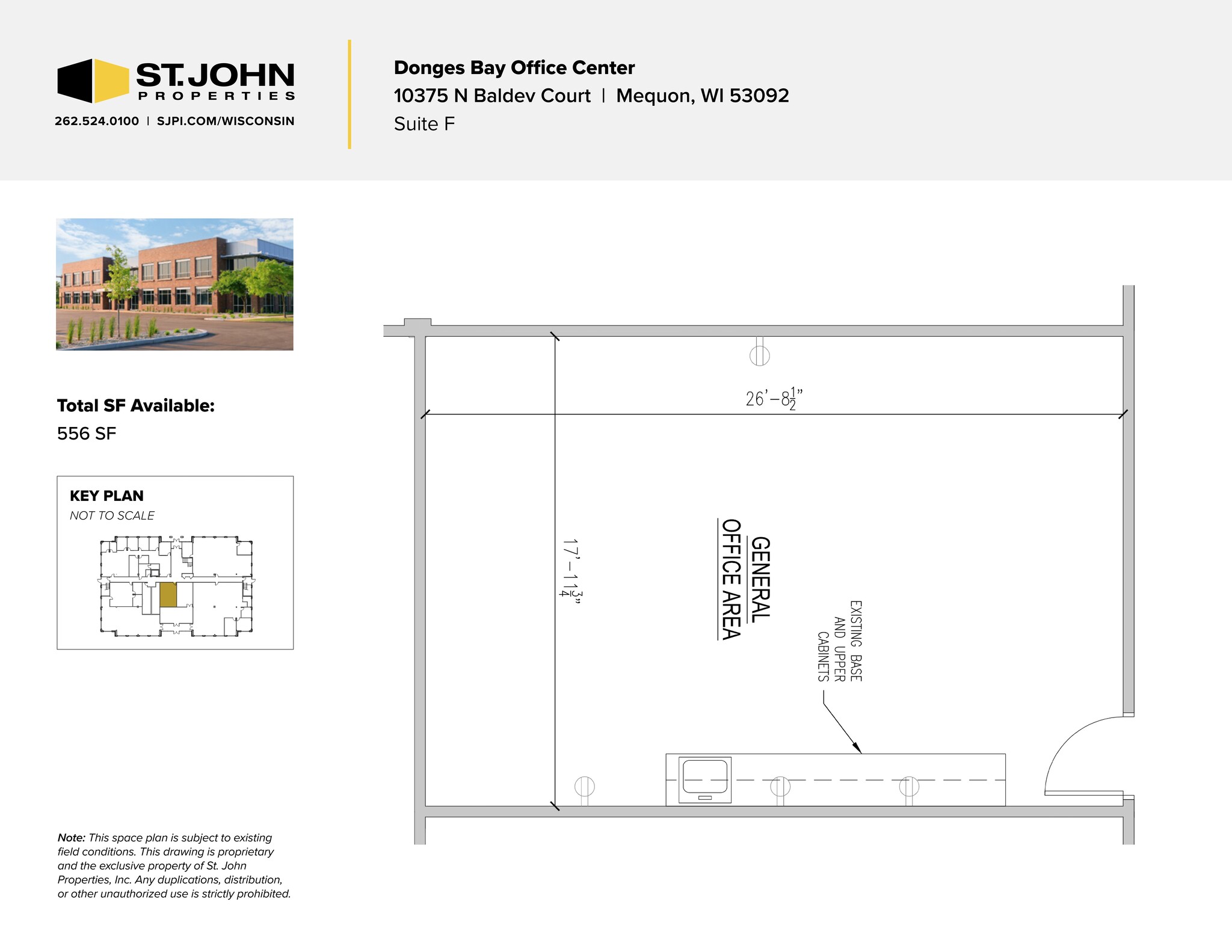 10375 N Baldev Ct, Mequon, WI for lease Site Plan- Image 1 of 6