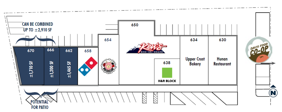 630-670 G St, Davis, CA for lease - Site Plan - Image 2 of 19