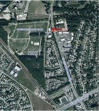824 Greenbrier Pky, Chesapeake, VA - AERIAL  map view