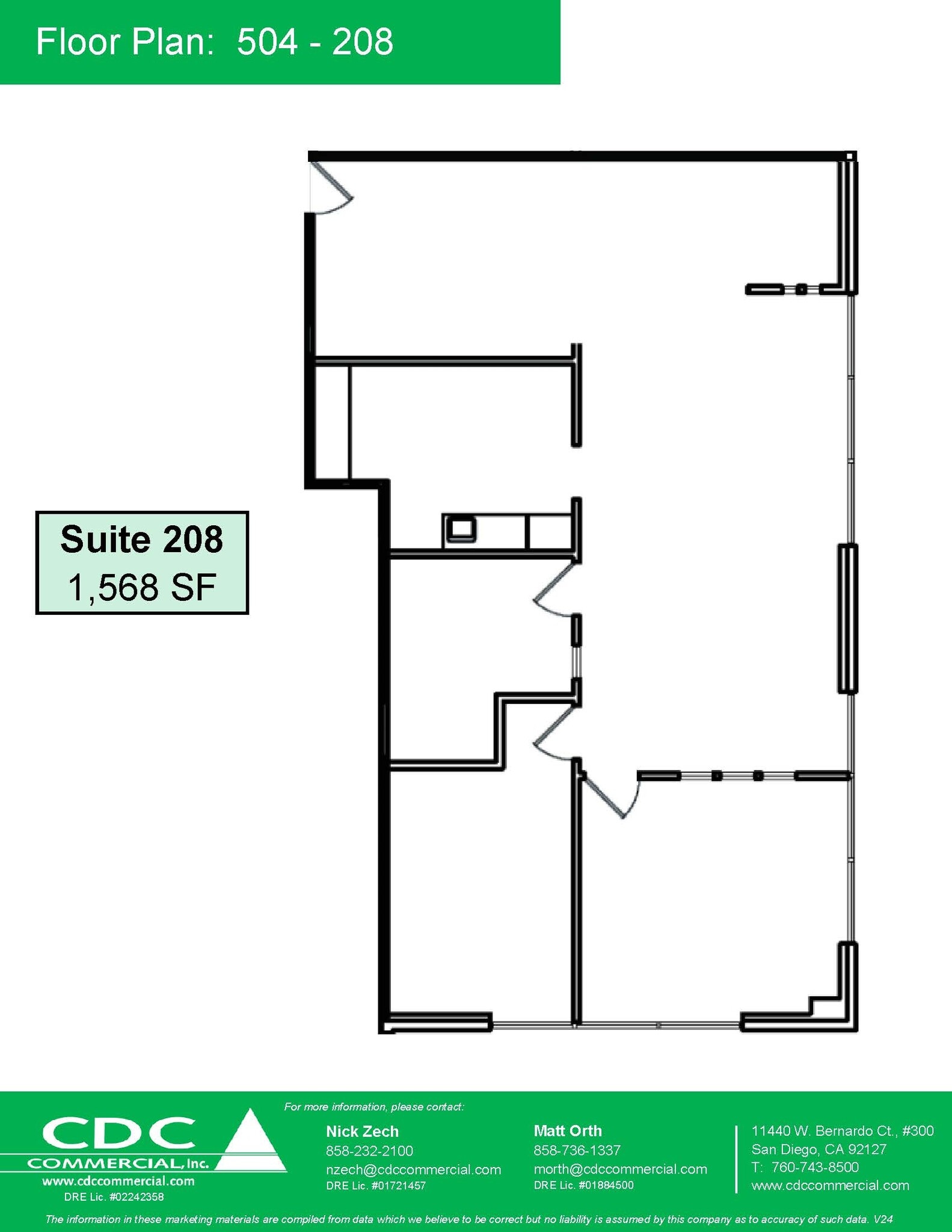 508 W Mission Ave, Escondido, CA for lease Floor Plan- Image 1 of 1