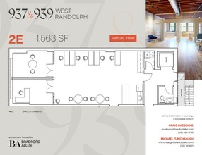937-939 W Randolph St, Chicago, IL for lease Floor Plan- Image 1 of 6