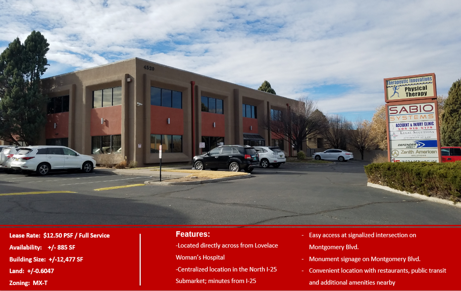 4520 Montgomery Blvd NE, Albuquerque, NM for lease - Building Photo - Image 1 of 13