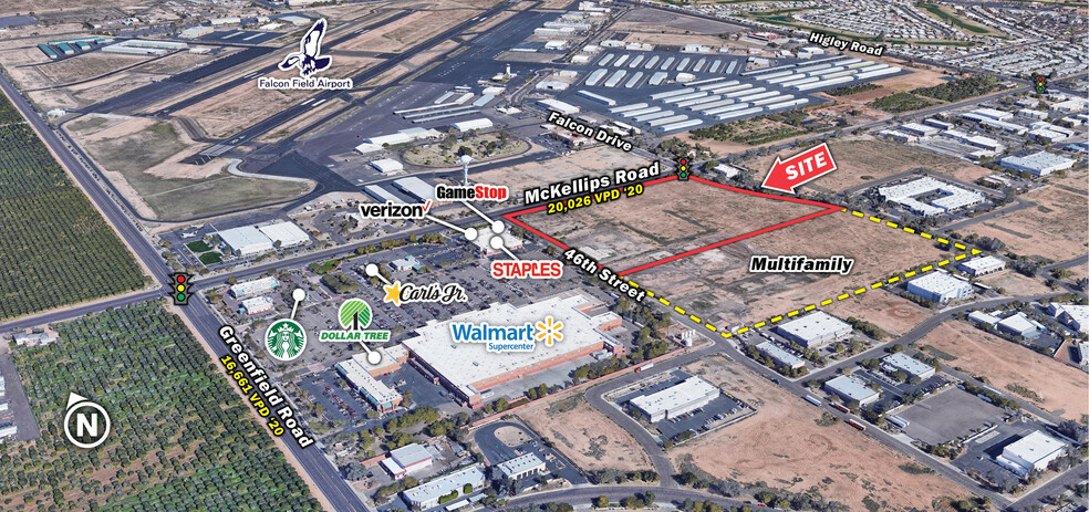 SE McKellips & Greenfield Rd, Mesa, AZ for sale - Building Photo - Image 1 of 3