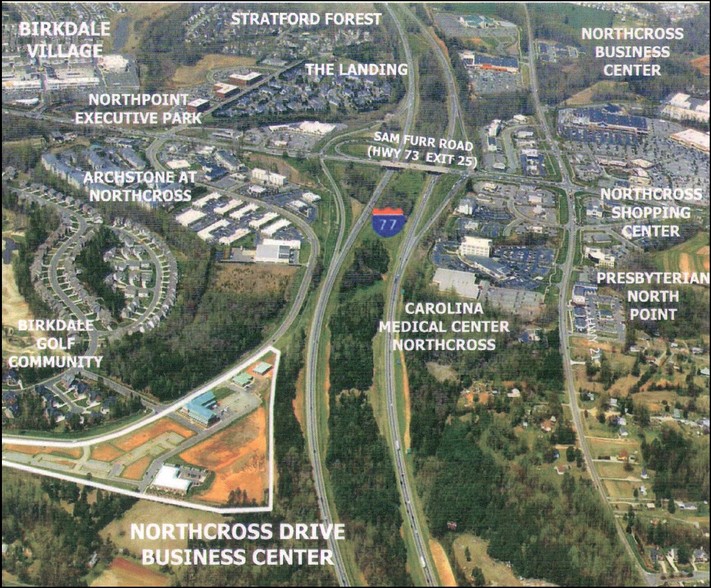 Lot 5 Northcross Business Park, Huntersville, NC for sale - Aerial - Image 3 of 3