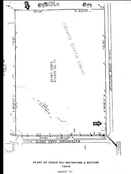 811 E Belt Line Rd, Cedar Hill, TX for sale - Plat Map - Image 2 of 2