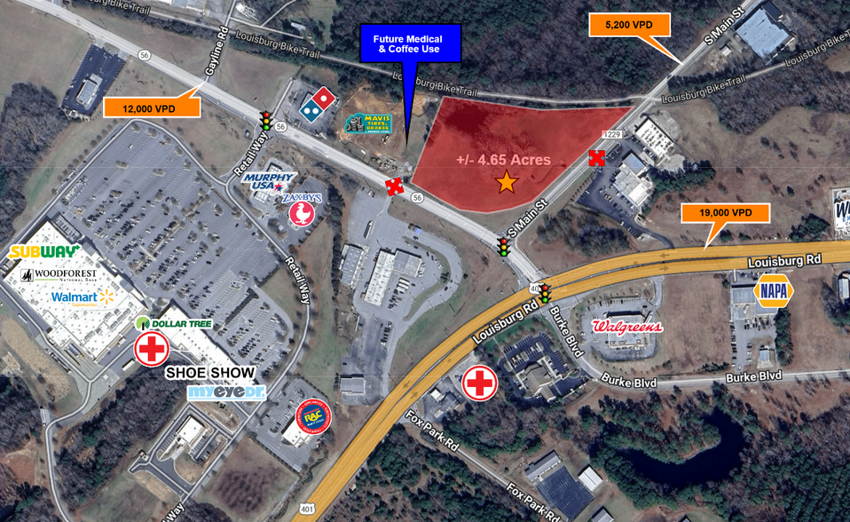 0 Carolina 56 Hwy, Louisburg, NC for lease - Aerial - Image 1 of 1