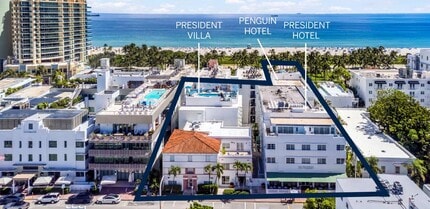 1418 Ocean Dr, Miami Beach, FL - AERIAL map view