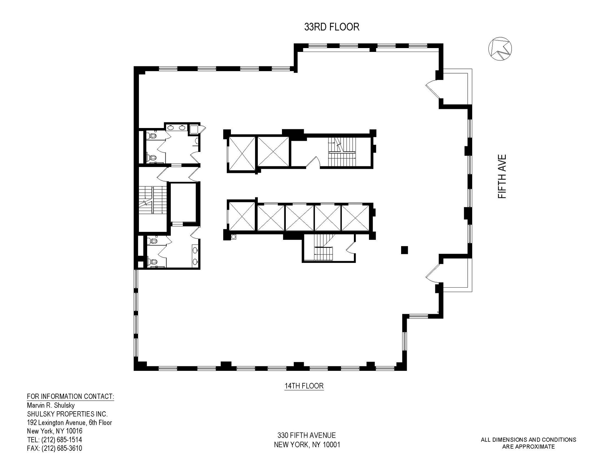 330 Fifth Ave, New York, NY for lease Floor Plan- Image 1 of 1