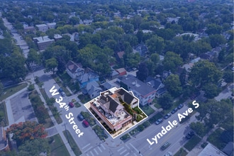 3401-3405 S Lyndale Ave, Minneapolis, MN - AERIAL  map view