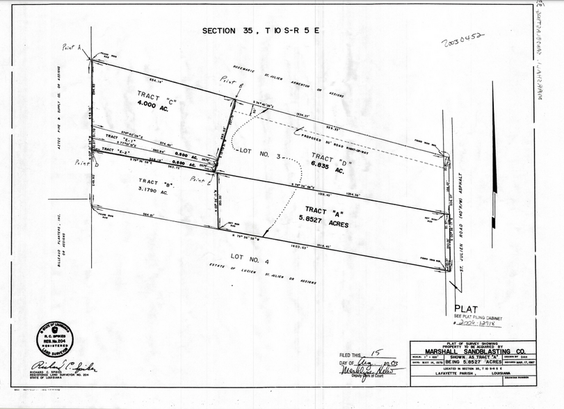 700 St Nazaire Rd, Broussard, LA for sale - Plat Map - Image 3 of 6