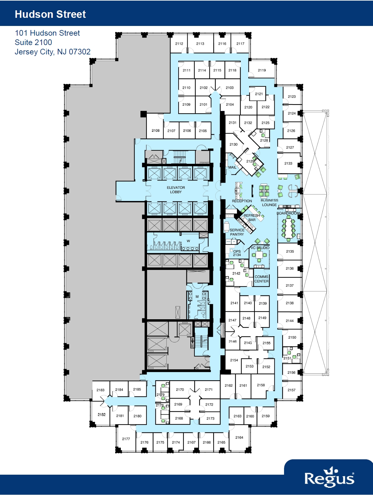 101 Hudson St, Jersey City, NJ for lease Floor Plan- Image 1 of 10