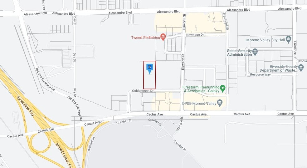 22360 Goldencrest Dr, Moreno Valley, CA for lease - Plat Map - Image 3 of 3