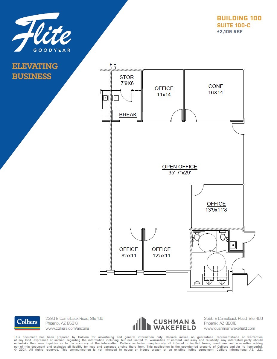 1300 S Litchfield Rd, Goodyear, AZ for lease Floor Plan- Image 1 of 1