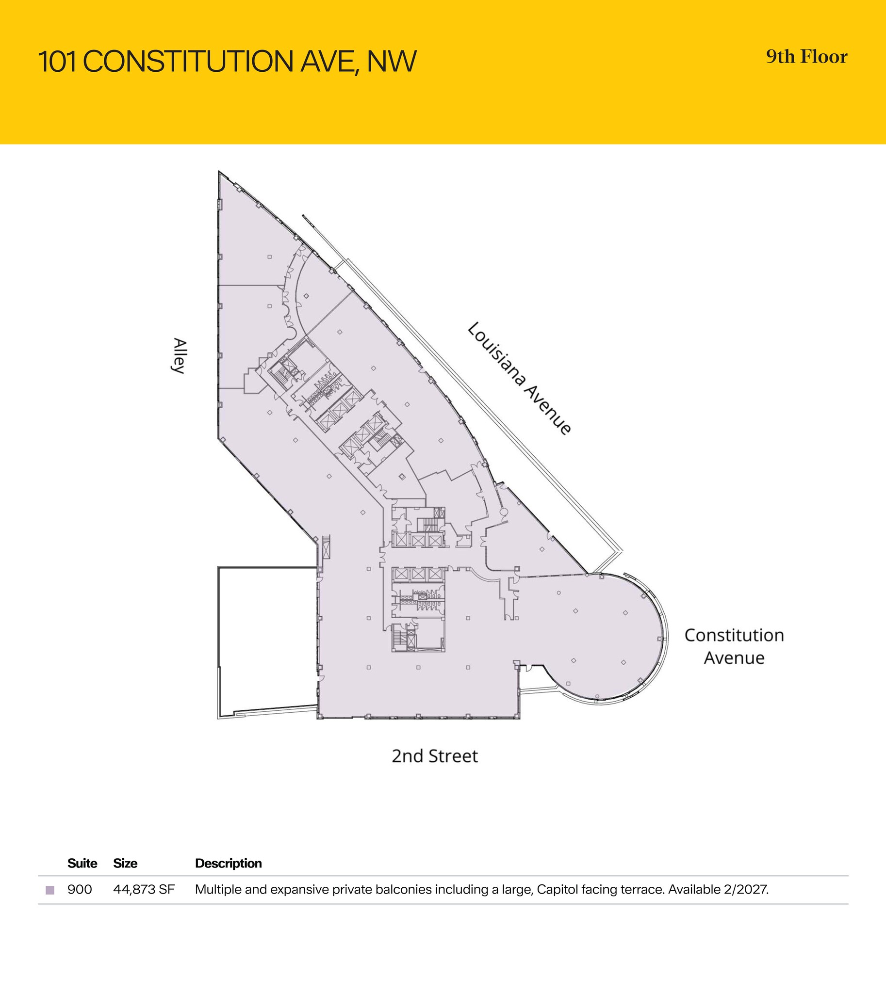 101 Constitution Ave NW, Washington, DC for lease Floor Plan- Image 1 of 1