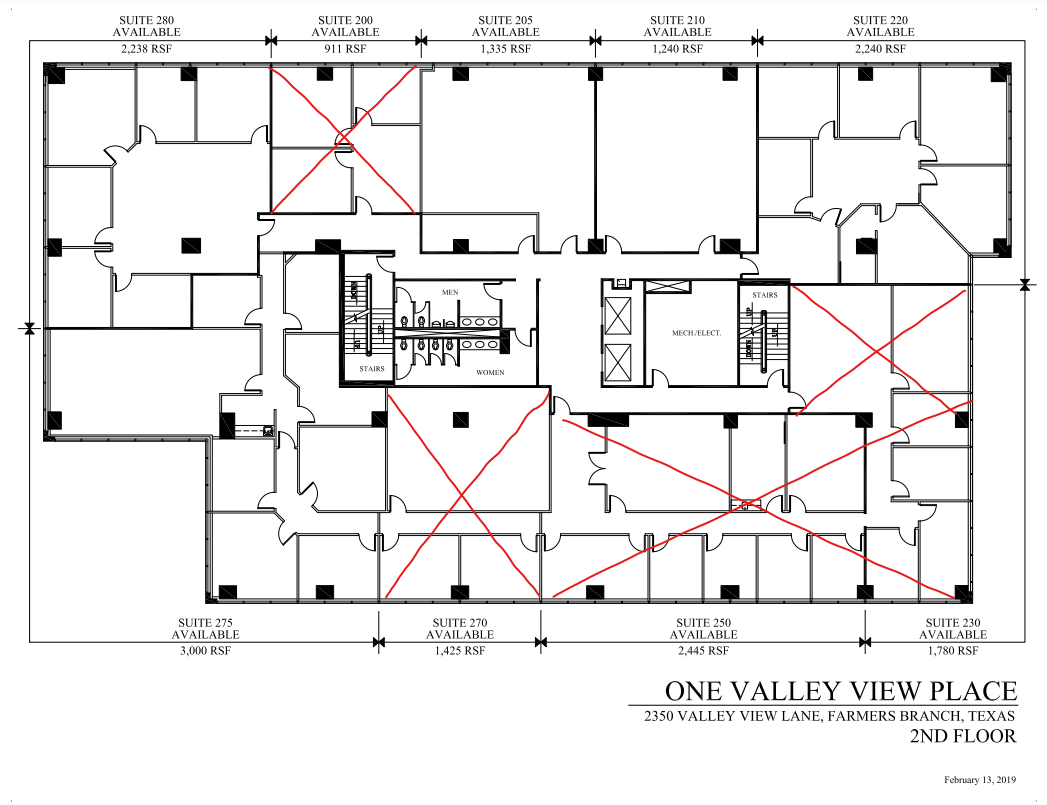 2350 Valley View Ln, Dallas, TX for lease Floor Plan- Image 1 of 1