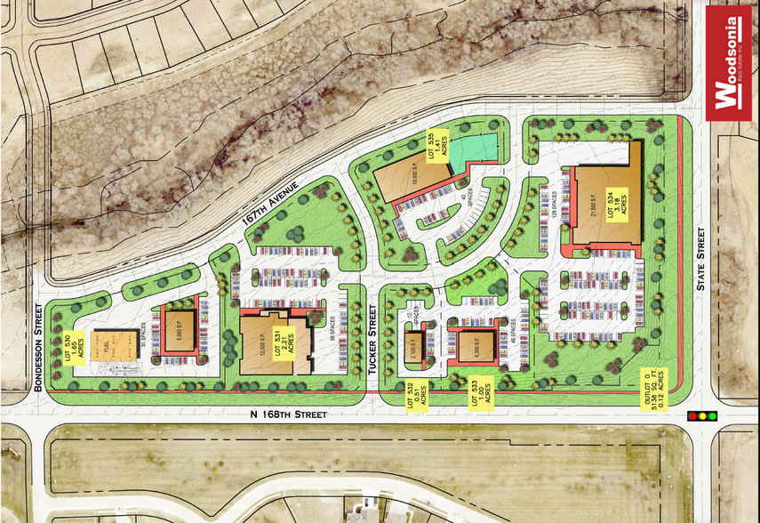 168th & State St, Bennington, NE for lease - Site Plan - Image 1 of 1