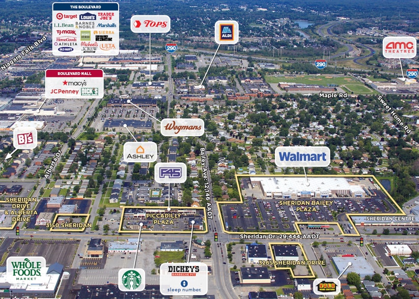 3186-3218 Sheridan Dr, Amherst, NY for lease - Aerial - Image 2 of 4