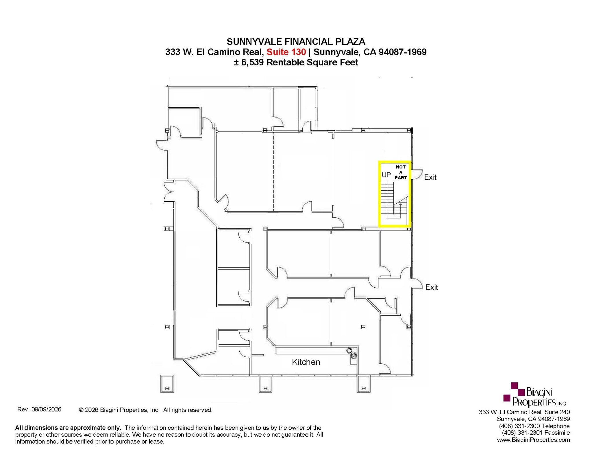 333 W El Camino Real, Sunnyvale, CA for lease Floor Plan- Image 1 of 1
