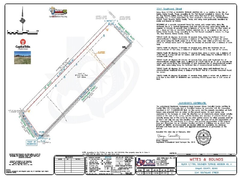 2214 Southland St, Dallas, TX for sale - Site Plan - Image 3 of 4