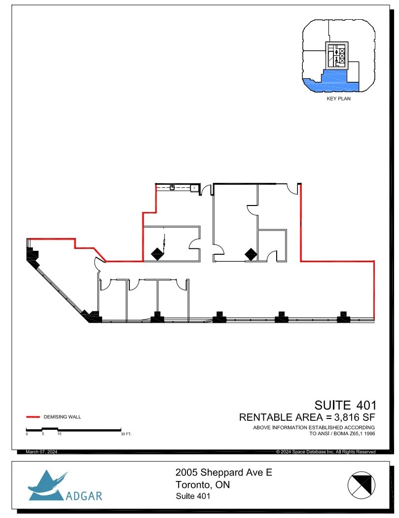 2001 Sheppard Ave E, Toronto, ON for lease Floor Plan- Image 1 of 1