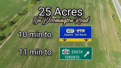 6523 Bloomington Rd, Whitchurch-Stouffville, ON - AERIAL  map view - Image1