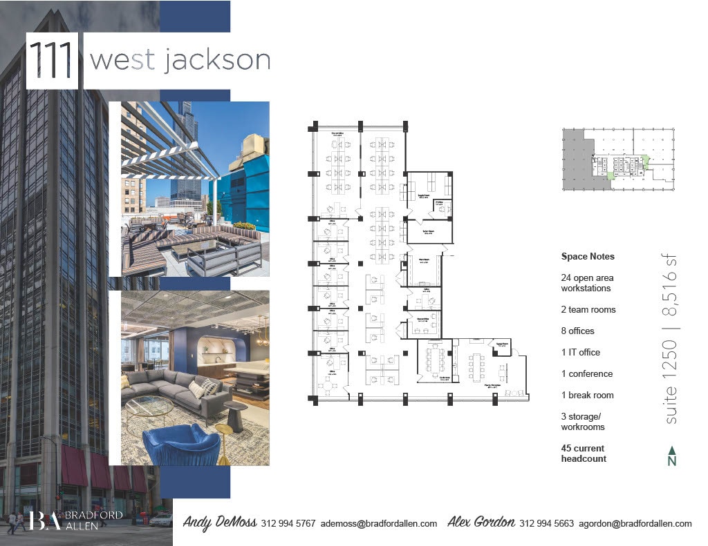 111 W Jackson Blvd, Chicago, IL for lease Floor Plan- Image 1 of 4